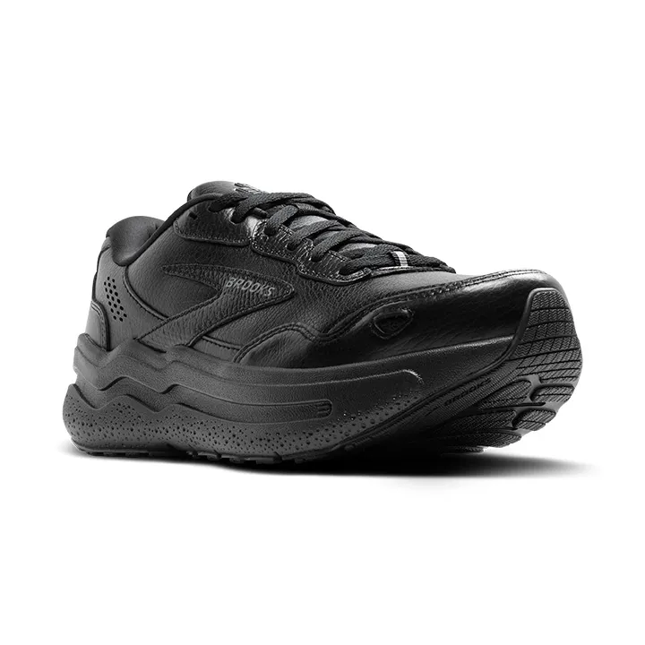 Brooks Men's Ghost Max 2 Leather Black/Black-072